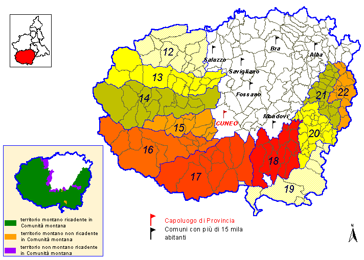 Comunità montane della provincia di Cuneo
