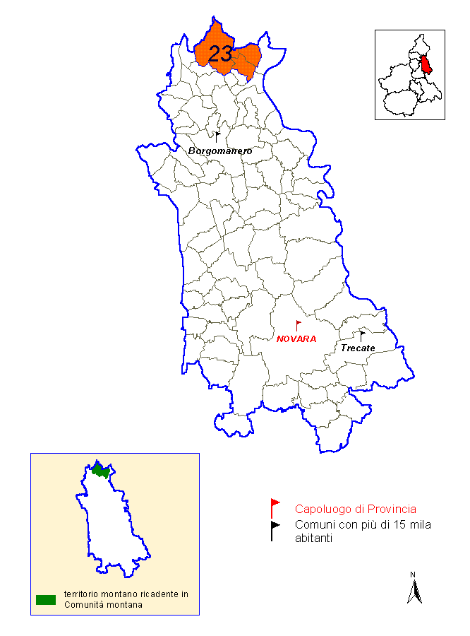 Comunità montane della provincia di Novara