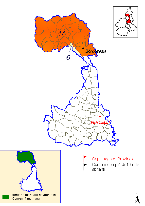 Comunità montane della provincia di Vercelli
