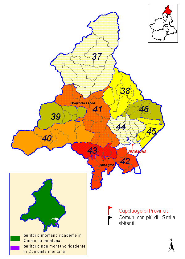 Comunità montane provincia di Verbania