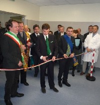 il presidente Cota inaugura le sale operatori di Borgomanero