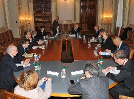 Un'immagine della riunione