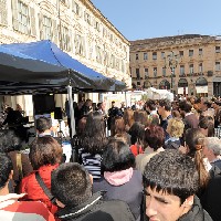 La premiazione in piazza San Carlo