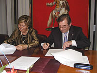 la presidente della Regione Piemonte, Mercedes Bresso, e il presidente della Provincia di Asti, Roberto Marmo