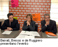 Bairati, Bresso e de Ruggiero presentano l'evento