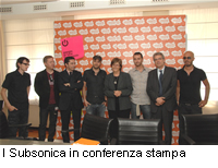 I Subsonica in conferenza stampa