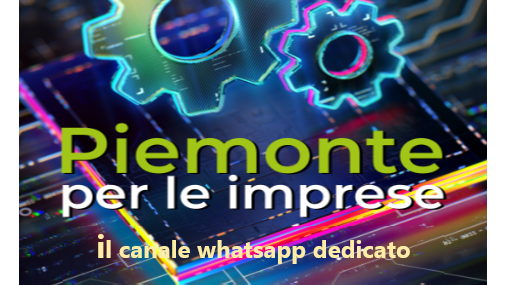 promo canale whatsapp Piemonte per le Imprese