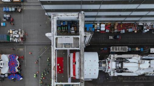 La fresa vista dall'alto