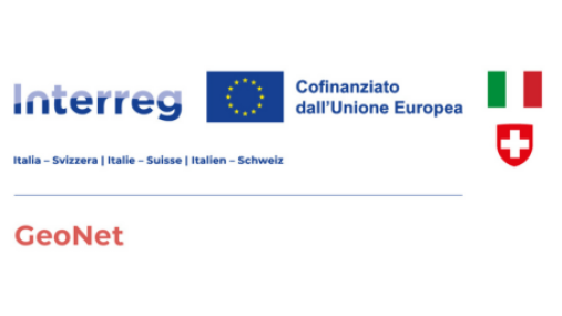 Logo progetto GeoNet, programma Italia-Svizzera 2021-2027