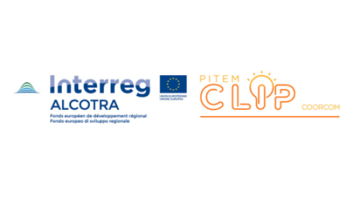 Logo Piano tematico integrato (PITEM) CLIP, progetto CoorCom, Programma Interreg Francia-Italia ALCOTRA 2014-2020