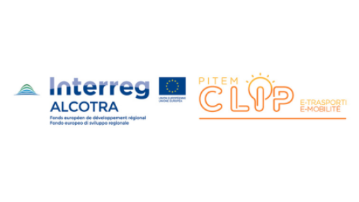Logo progetto e-Trasporti, PITEM CLIP, Programma Interreg Francia-Italia ALCOTRA 2014-2020