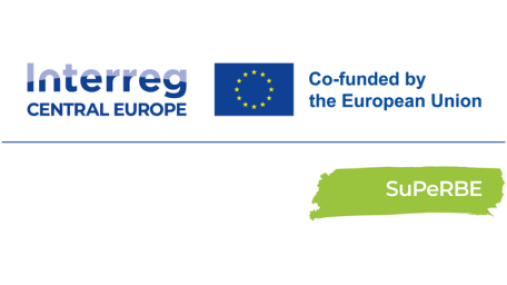 Logo progetto "SuPeRBE" - programma Interreg Central Europe 2021-2027