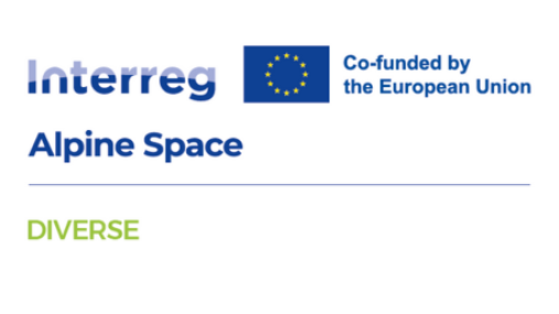 Logo progetto DIVERSE- Programma Spazio Alpino 2021-2027