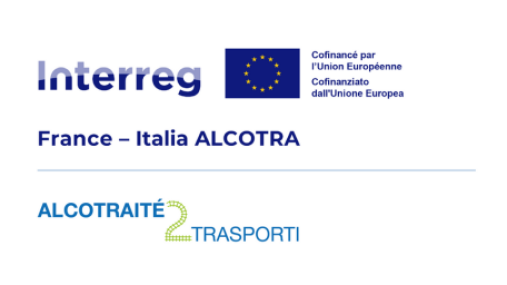 Logo progetto ALCOTRAITÉ 2 Trasporti, programma Francia-Italia ALCOTRA 2021-2027