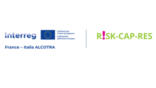 Logo progetto RISK-CAP-RES, programma Francia-Italia ALCOTRA 2021-2027