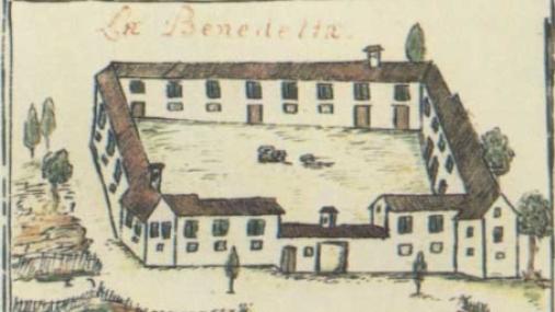 La Benedicta (disegno da un antico documento) 