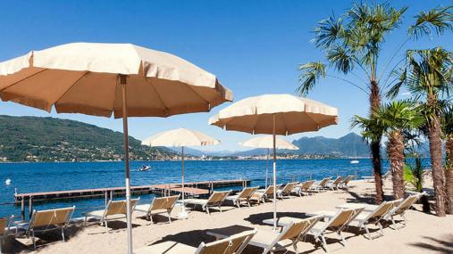 Una spiaggia del Lago Maggiore (da novaratoday.it)