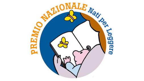 Logo del Premio nazionale Nati per Leggere, raffigurante una madre che legge con il proprio bambino 