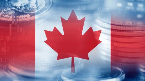 Elaborazione della bandiera del Canada 