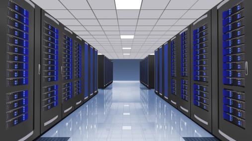 Interno di un data center 