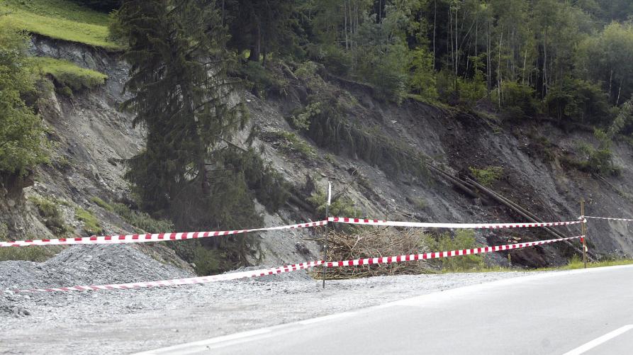 Frana su una strada 
