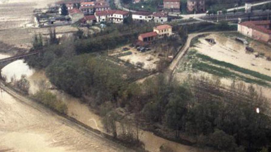 Campi allagati, 25esimo anniversario alluvione in Piemonte (foto Ansa) 