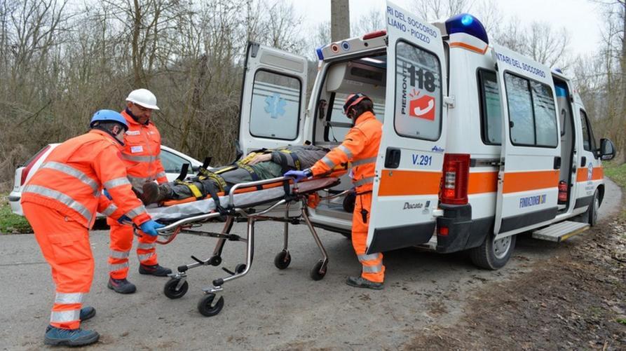 Un intervento del 118 