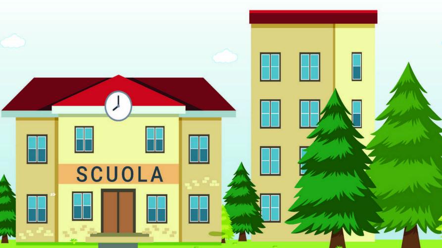 Illustrazione di una scuola 
