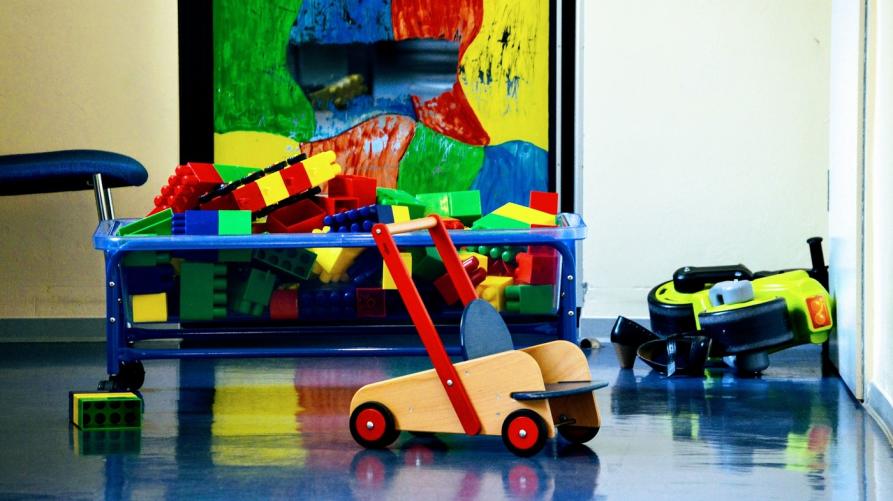 Giochi in un asilo nido 