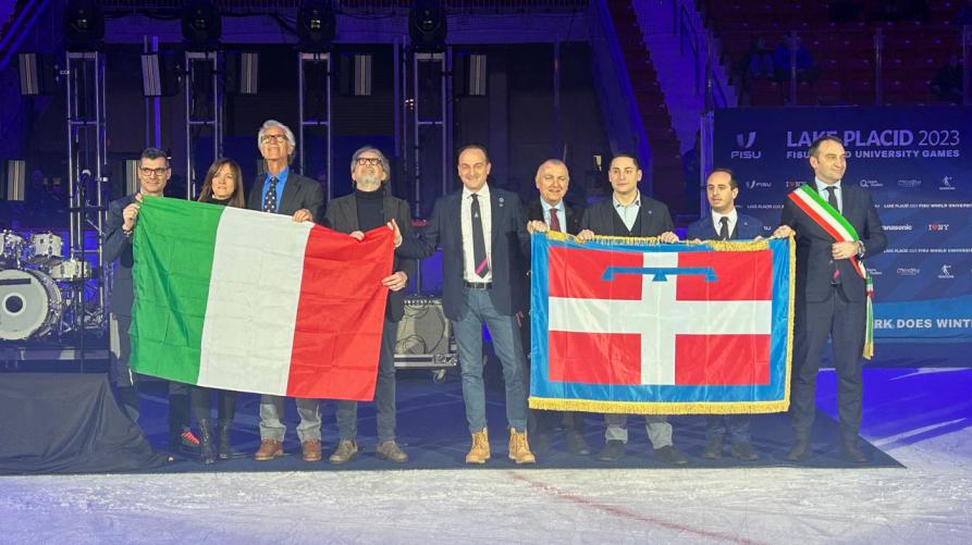 La delegazione del Piemonte a Lake Placid