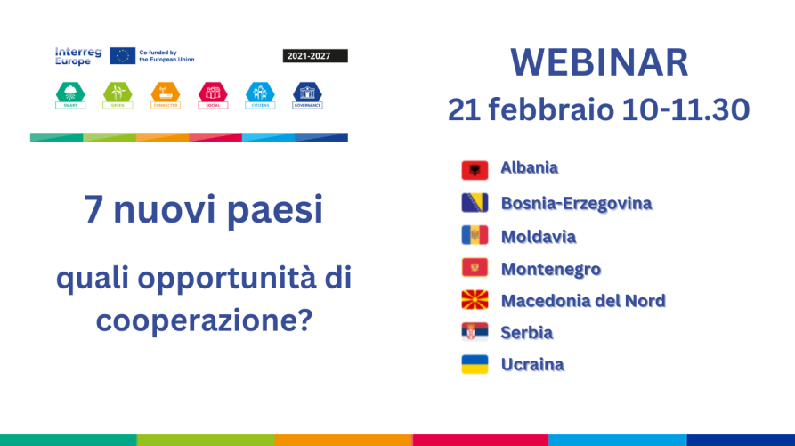 Infografica webinar 21.2.24 allargamento Interreg Europe