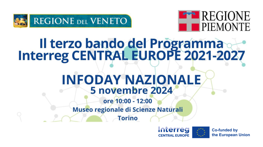 Immagine infoday Torino 5.11.24 programma Central Europe