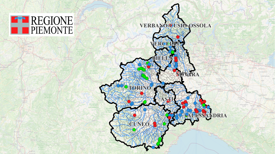 Interventi di manutenzione idraulica con asportazione di materiale litoide sul territorio regionale