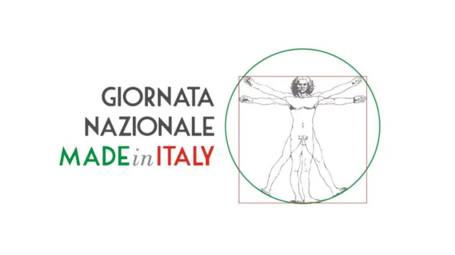 uomo vitruviano - logo giornata del Made in Italy  