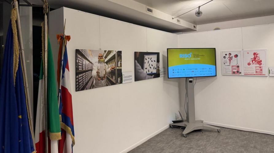 Un pannello della mostra 