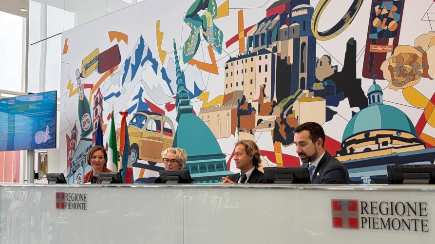 L'assessore Marnati (ultimo da destra) durante la presentazione con gli altri relatori 