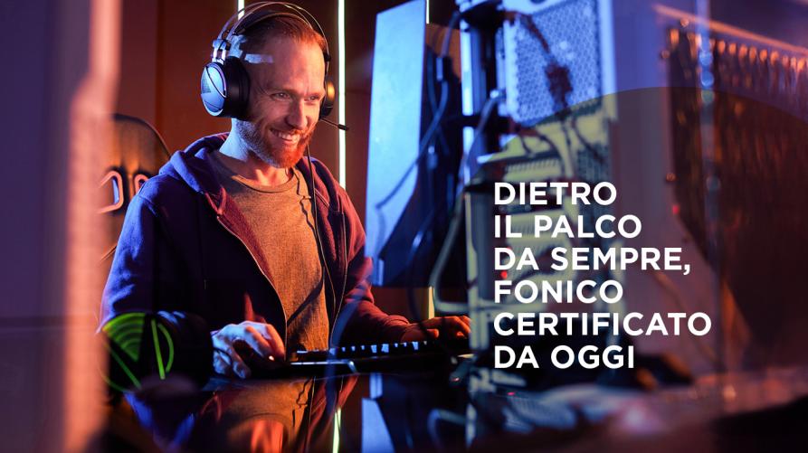 Dietro il palco da sempre, fonico certificato da oggi 