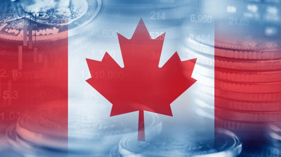 Elaborazione della bandiera del Canada 