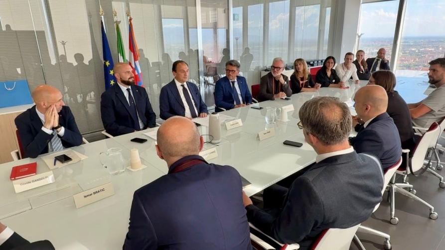 Le due delegazioni 