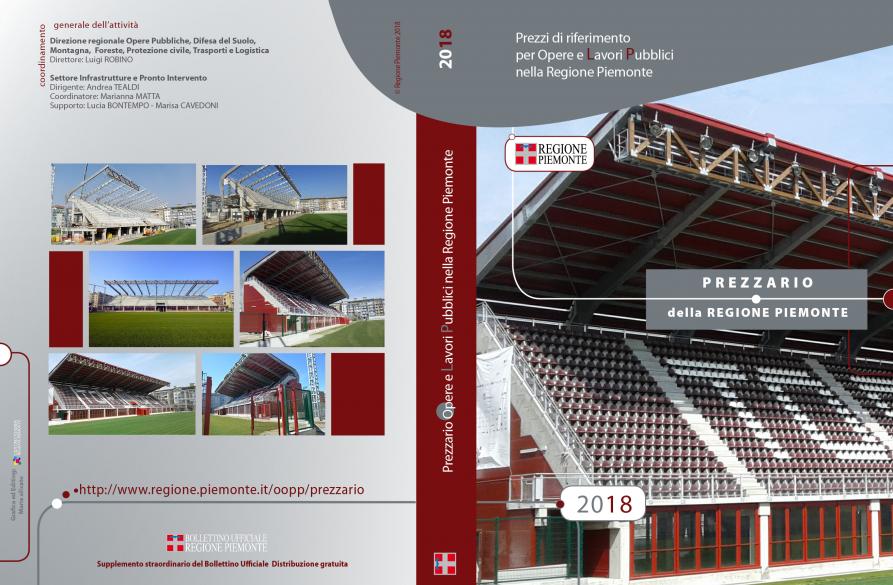 Copertina prezzario regionale 2018 - Stadio Filadelfia 