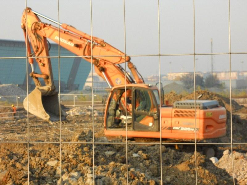 Sede Unica - cantiere e lavori a novembre 2011