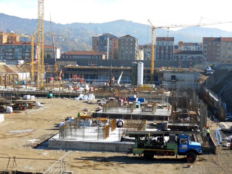 Sede Unica - panoramica del cantiere a novembre 2012 