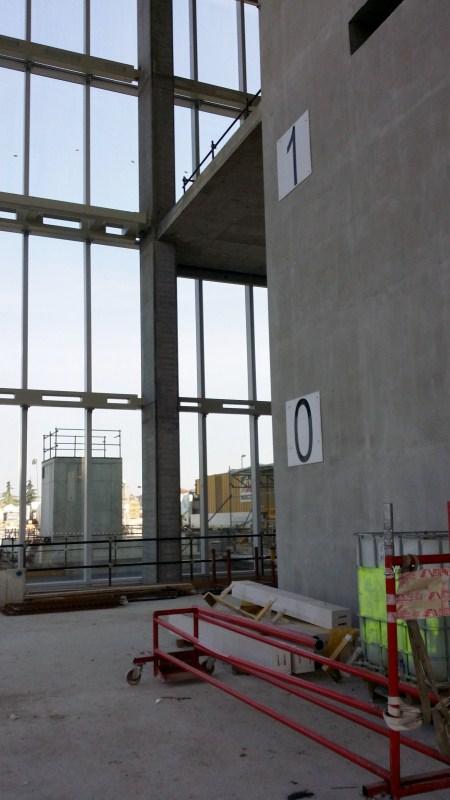 Sede Unica - Lavori sulla torre, anno 2014, interni piano terra