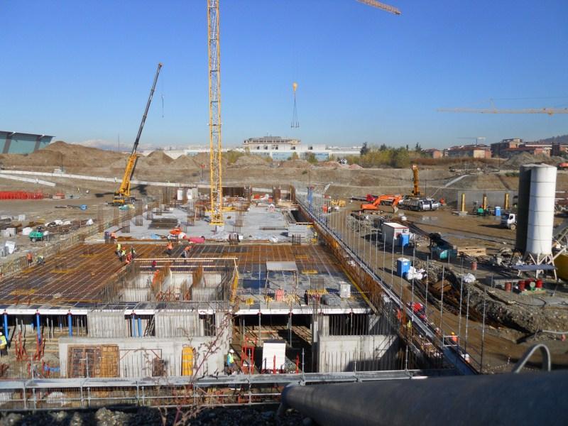 Sede Unica - panoramica del cantiere a novembre 2012 
