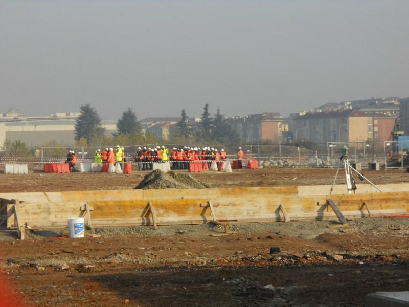 Sede Unica - L'inaugurazione ufficiale del cantiere il 30 novembre 2011, visita al cantiere 