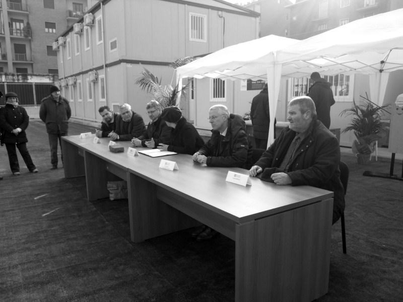 Sede Unica - L'inaugurazione ufficiale del cantiere il 30 novembre 2011, la firma ufficiale