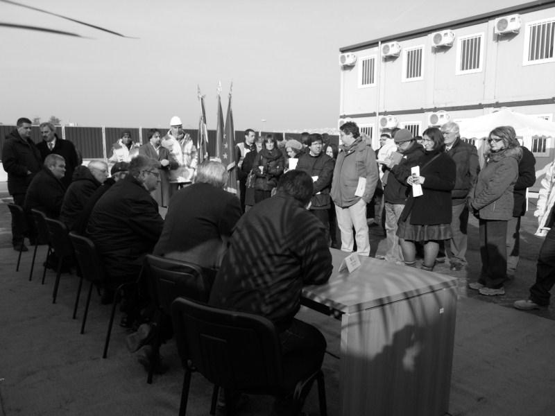 Sede Unica - L'inaugurazione ufficiale del cantiere il 30 novembre 2011, la firma ufficiale