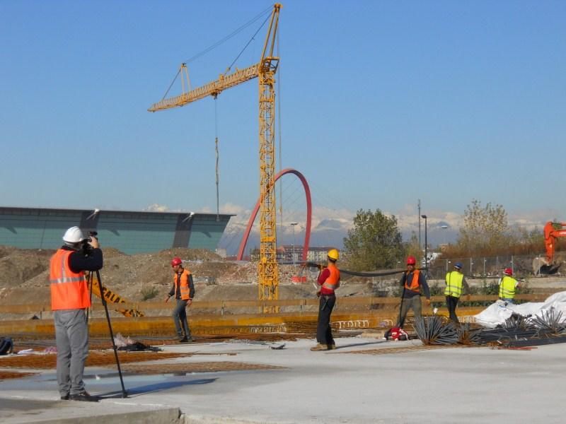 Sede Unica - panoramica del cantiere a novembre 2012