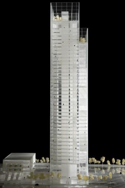 Rendering Sede Unica, la Torre per uffici 