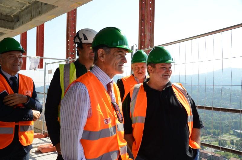 Sede Unica - Il presidente Chiamparino visita la torre 